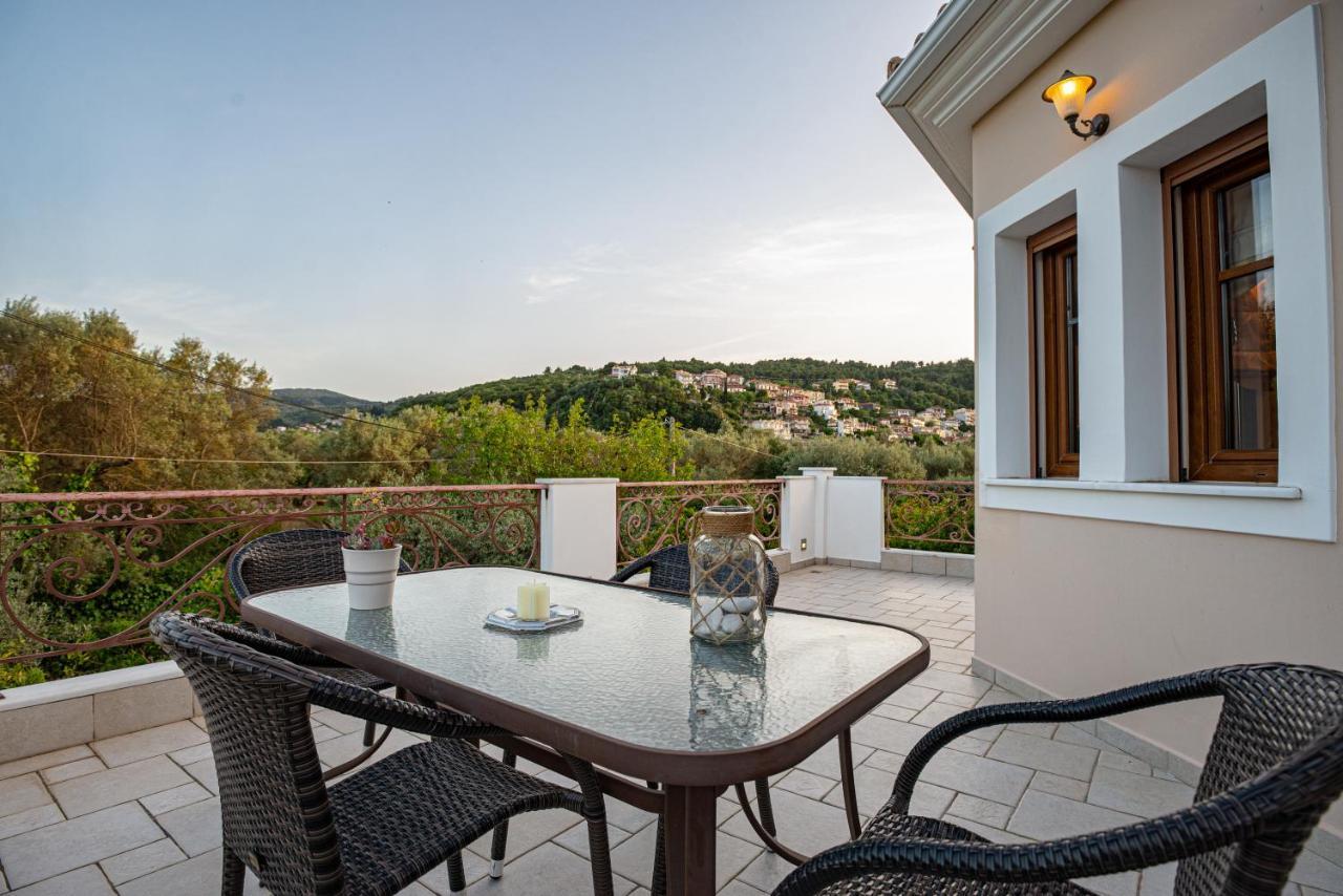 Luxury Rustic Villa Mountain View Lefkáda Eksteriør bilde
